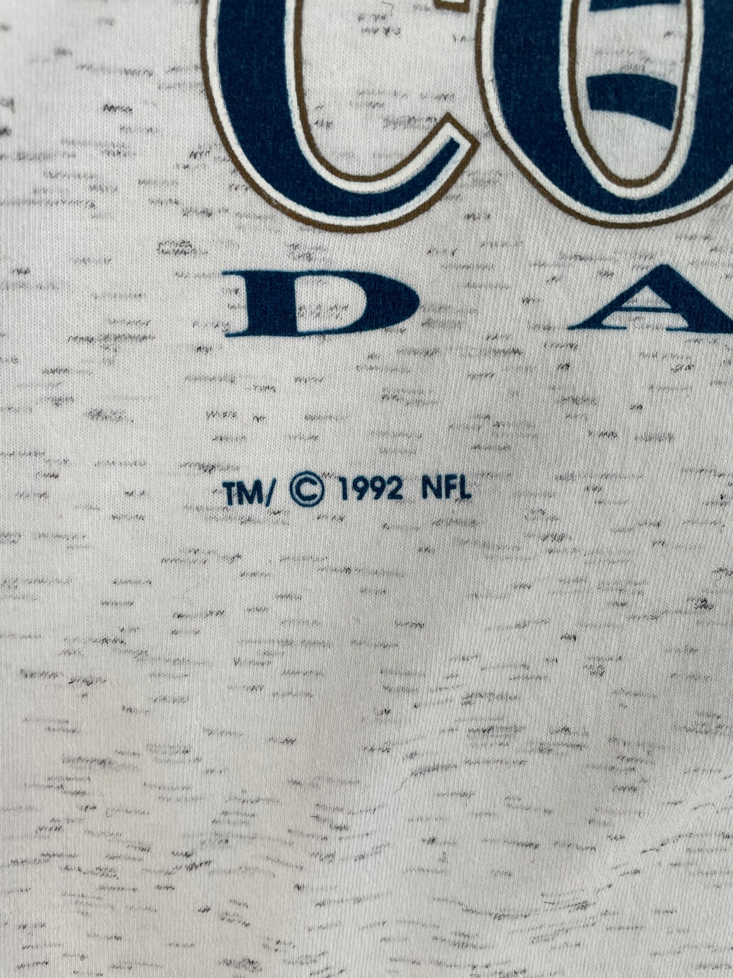 1992 DALLAS COWBOYS Made in USA Size L Vintage NFL T-Shirt / A9906