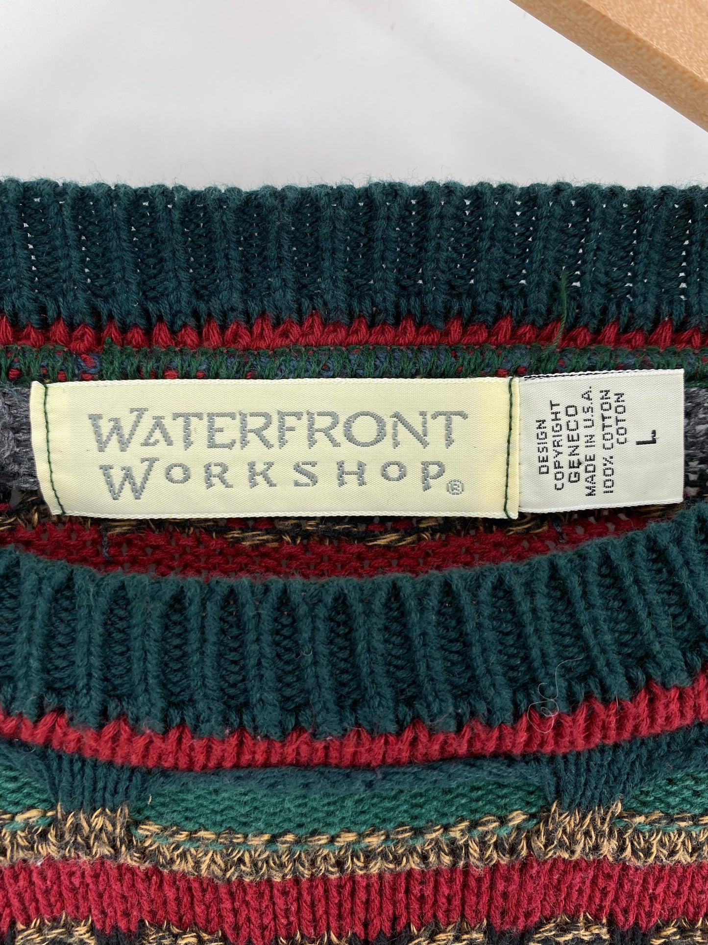 Vintage 3D COOGI- Style Made in USA Size L Knit Sweater / E958