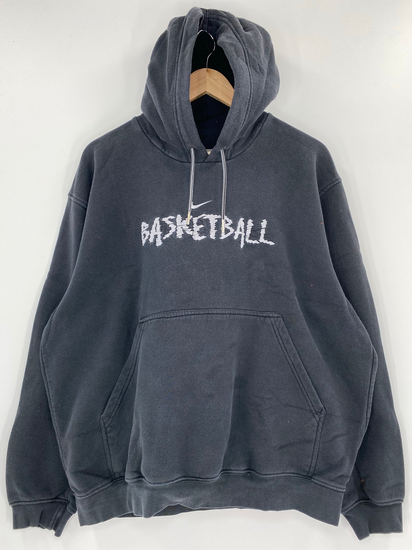 00' NIKE BASKET BALL Size L Vintage Hoodie Sweat-Shirt / K4548