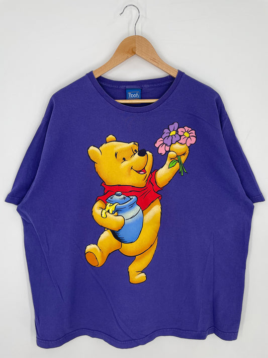 00' DISNEY POOH Size Ladies.XXL Vintage T-Shirt / A66