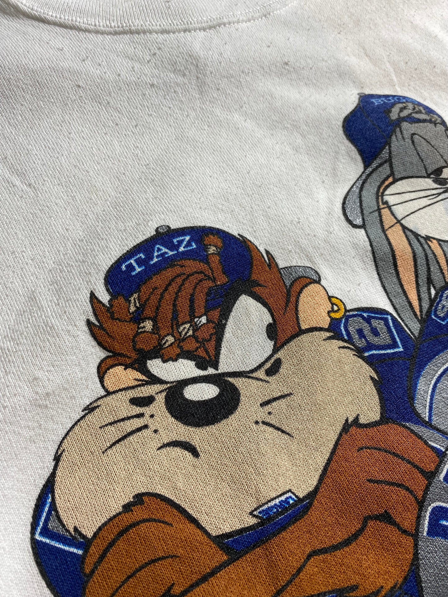 1993 LOONEY TUNES x DALLAS COWBOYS Size XL Vintage NFL Sweat-shirt / K7138