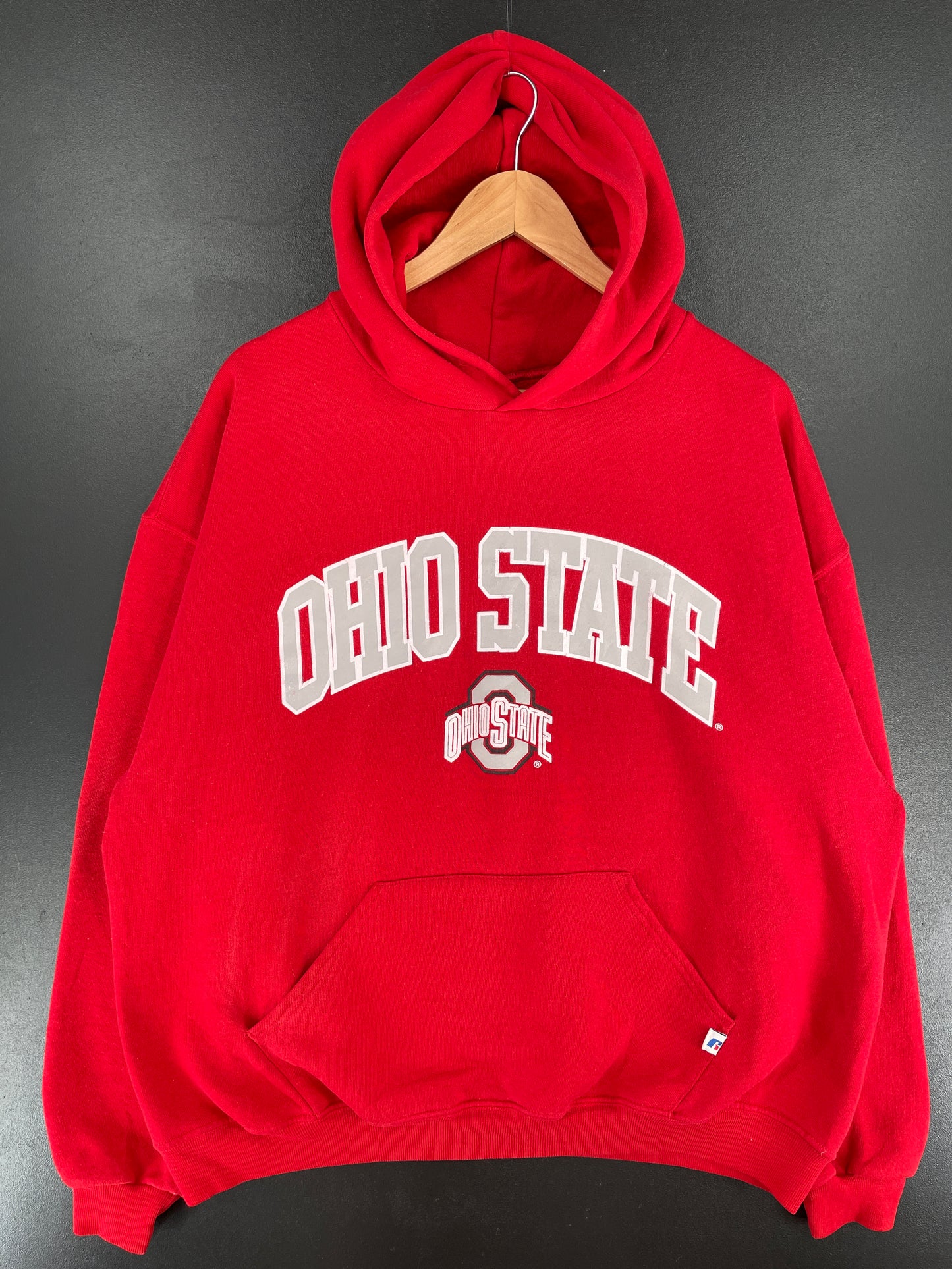 00’ RUSSELL x OHIO STATE Size XL College Hoodie Sweat-Shirt / E6241S