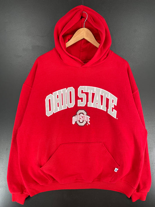 00’ RUSSELL x OHIO STATE Size XL College Hoodie Sweat-Shirt / E6241S