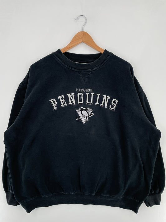 00’ PITTSBURGH PENGUINS Size XXL Vintage NHL Sweat-Shirt / E1084