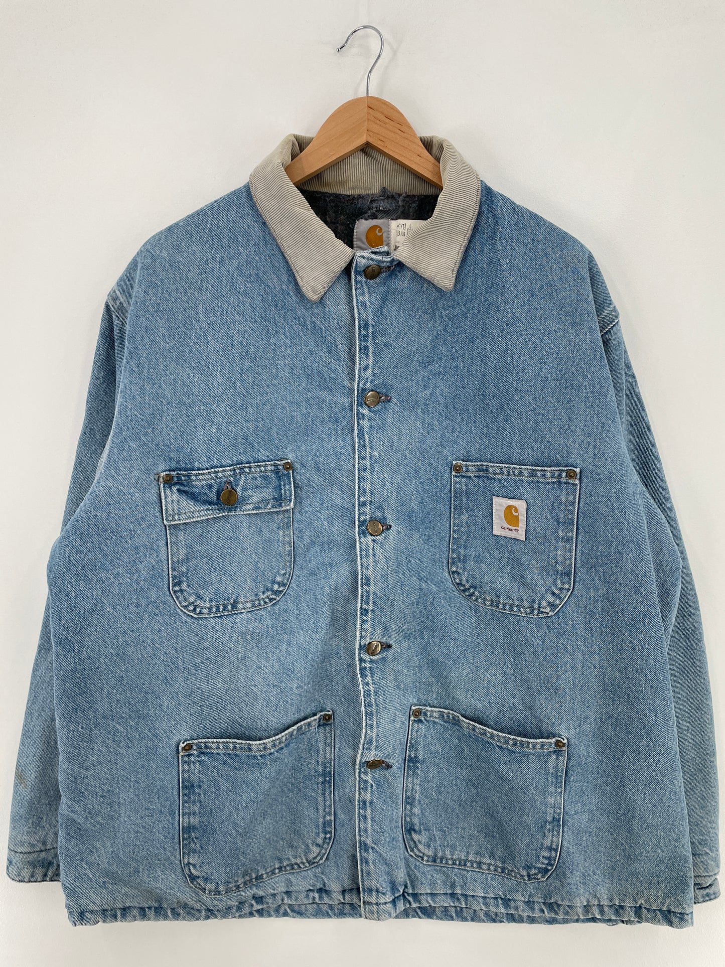 90’s CARHARTT Made in USA Size XL Denim Jacket / E652