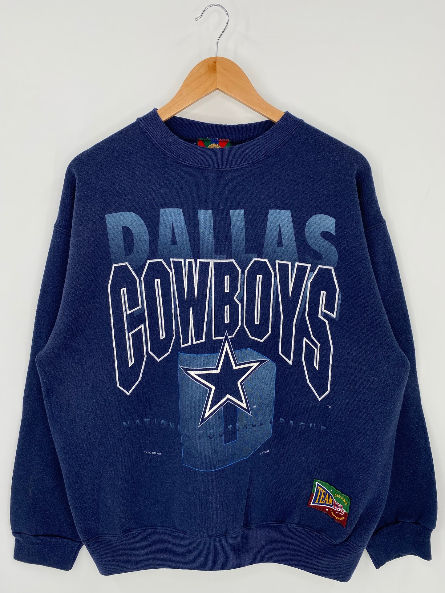 1992' DALLAS COWBOYS Size No Tag(approx.M) Vintage NFL Sweat - Shirt/ K6020