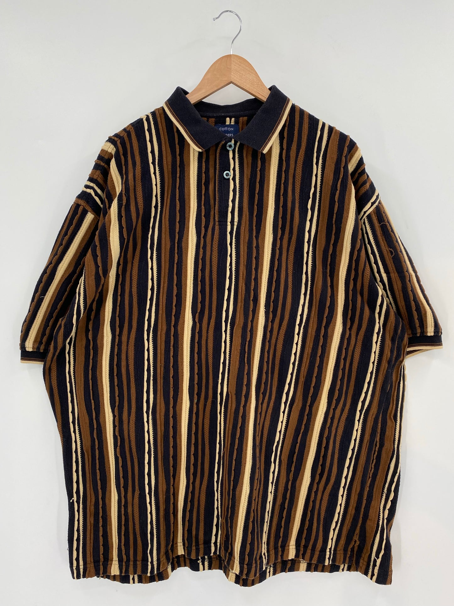 Vintage 3D COOGI- Style Size XXL Knit Polo-Shirts / K6941