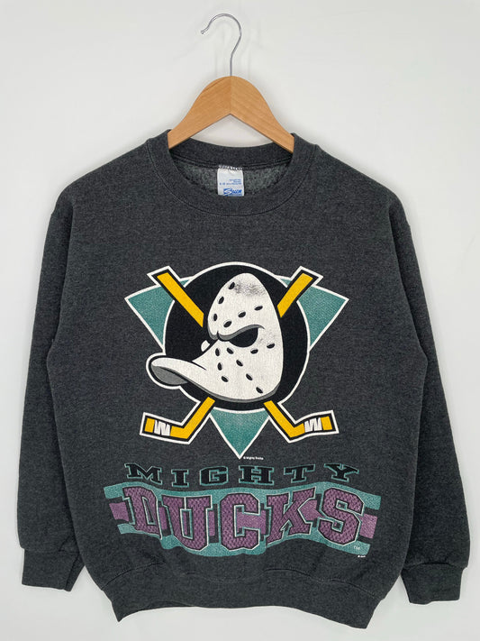 90’s SALEM x ANAHEIN MIGHTY DUCKS Made in USA Size Kids XL Vintage NHL Sweat-Shirt / A9778