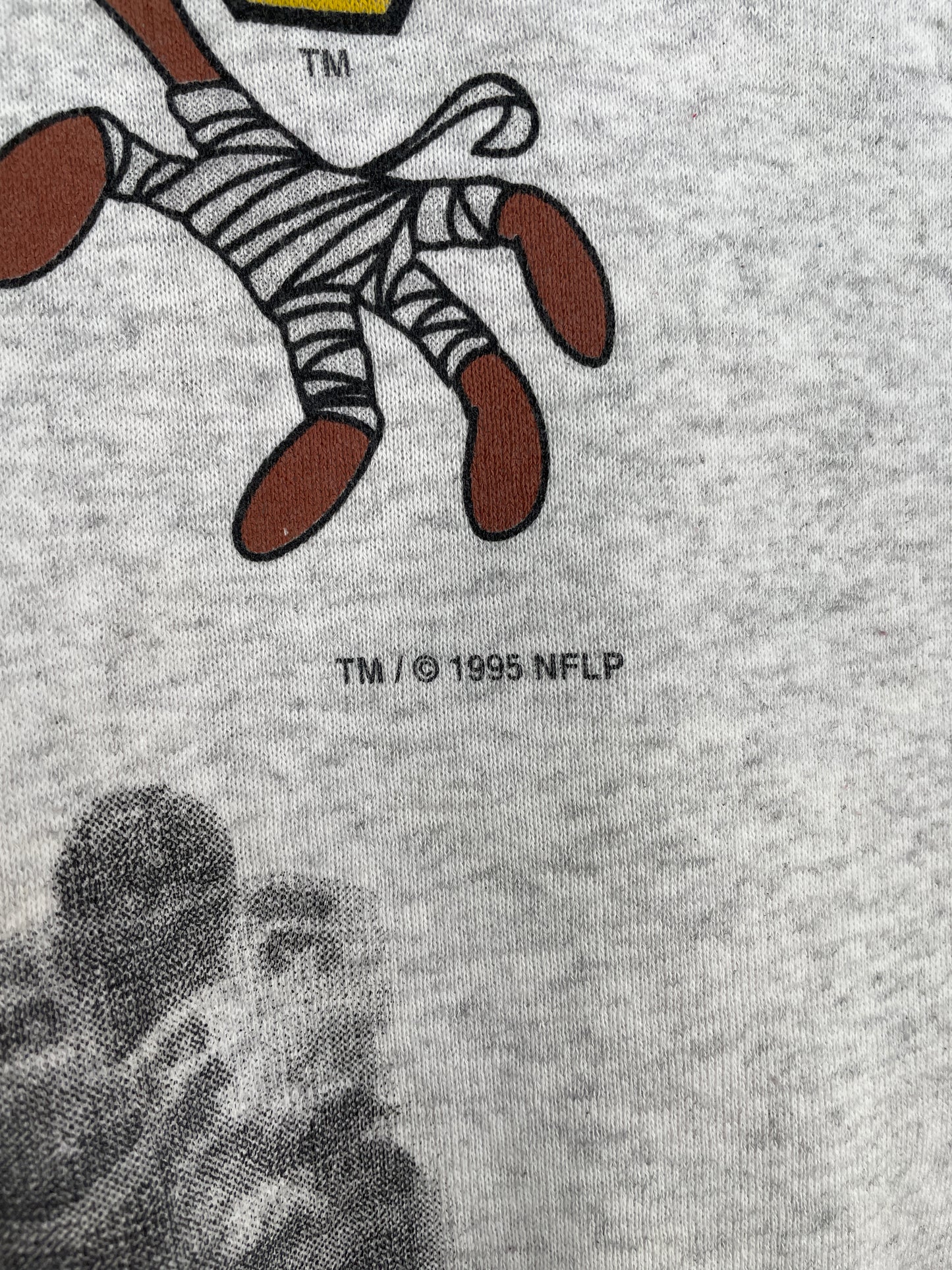 1995 PITTSBURGH STEELERS x LOONEY TUNES TAZ Size Approx.XL Vintage NFL Sweat-Shirt / E1568S