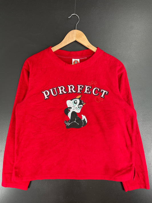 .2006 LOONEY TUNES PENELOPE PUSSYCAT Size Approx.M Vintage Fleece / E2824S