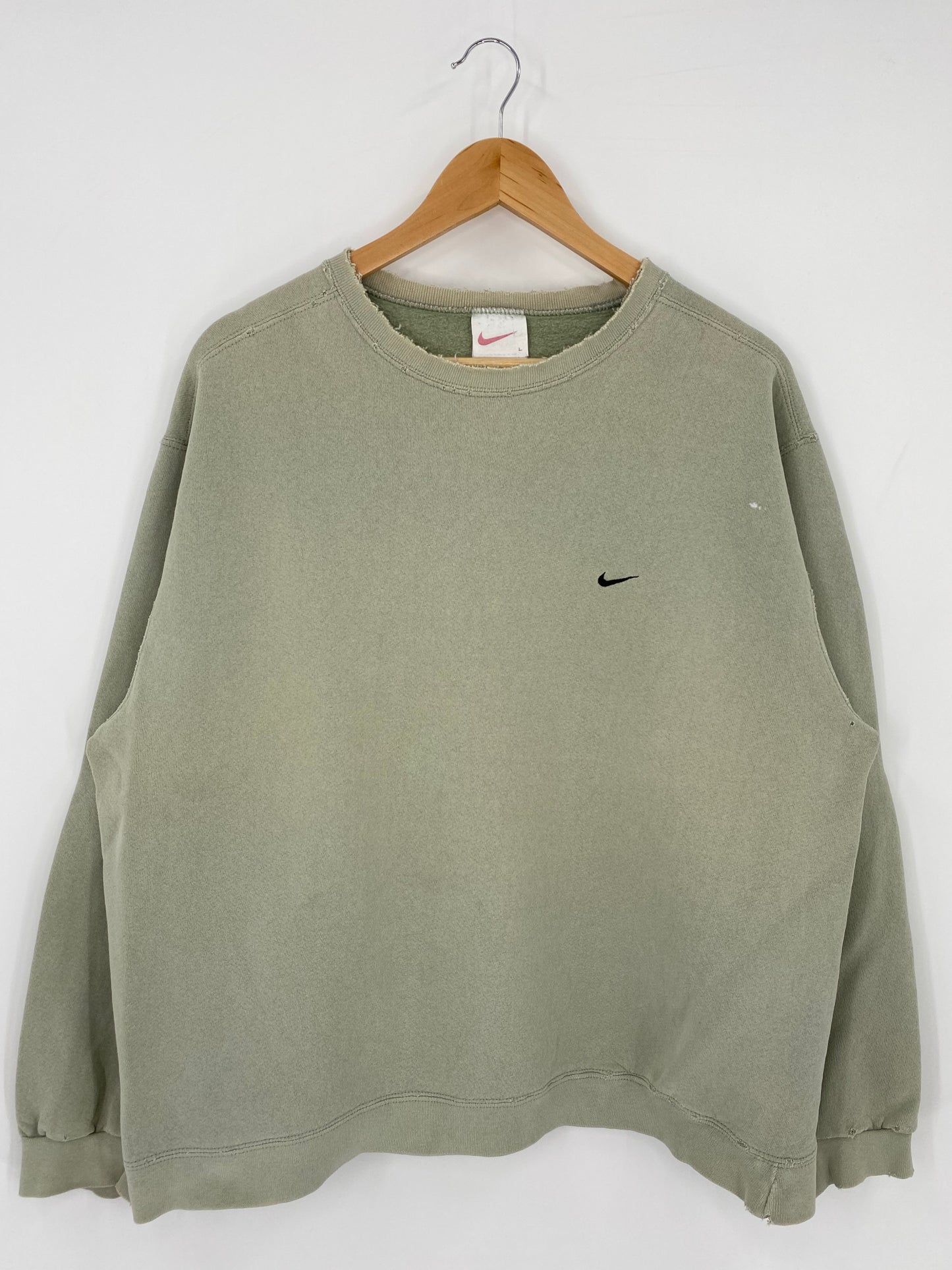 90's NIKE MINI SWOOSH Made in USA Size L Vintage Sweat-shirt/ K5302