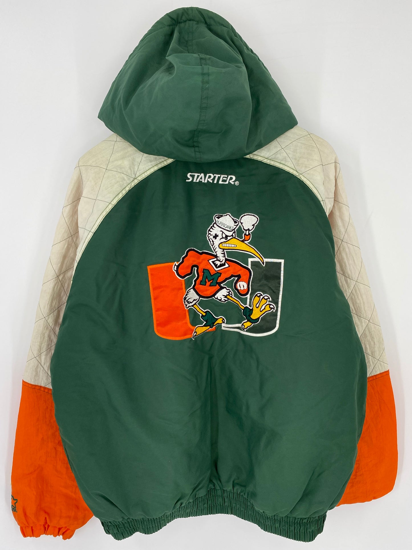 90’s STARTER x MIAMI HURRICANES Size M Nylon Jacket / K6910