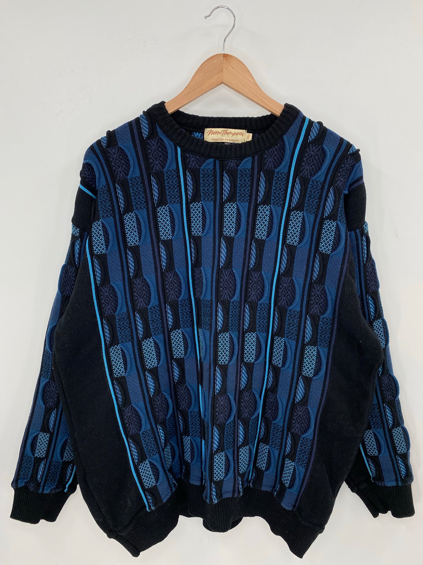 Vintage 3D COOGI- Style Size XXL Knit Sweater / K7800