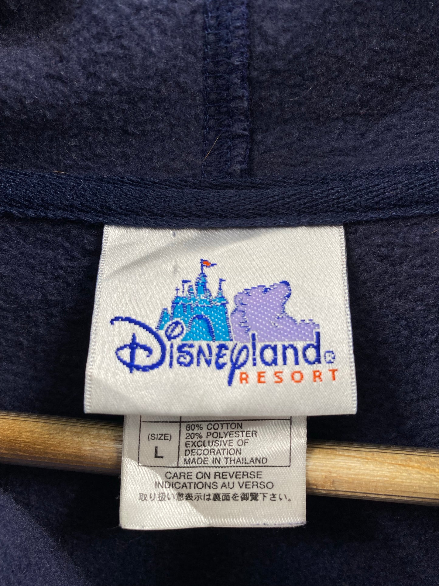 00' DISNEYLAND Size L Vintage Hoodie Sweat-shirt / K5940