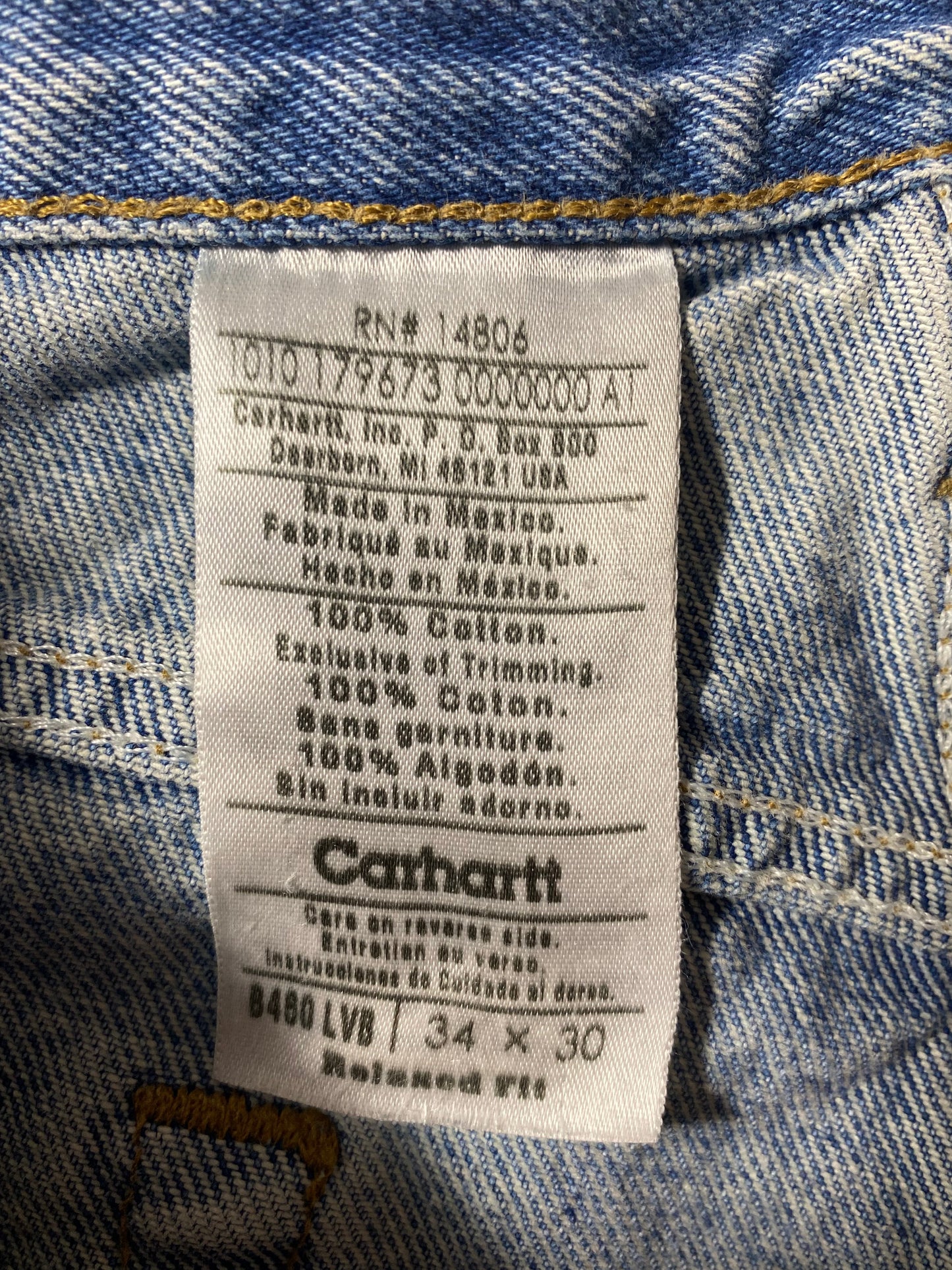 Vintage CARHARTT Size W33xL28 Denim Pants / A8111