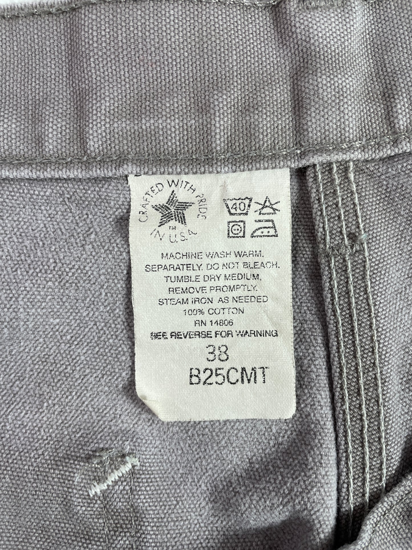 .Vintage CARHARTT Made in USA Size W37xL8 Duck Shorts / A3935