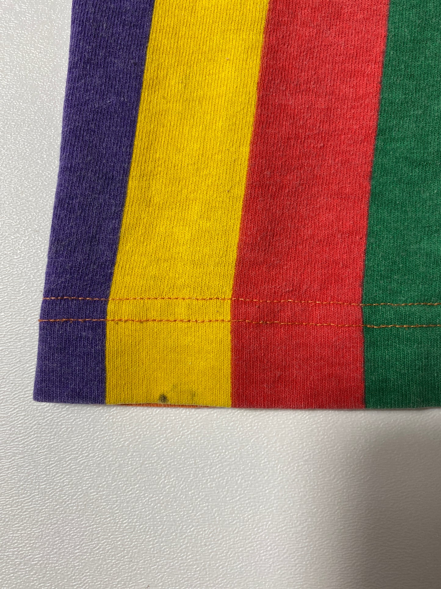 90’s RAINBOW STRIPE MADE IN UAS Size XXXL T-Shirts / K3510