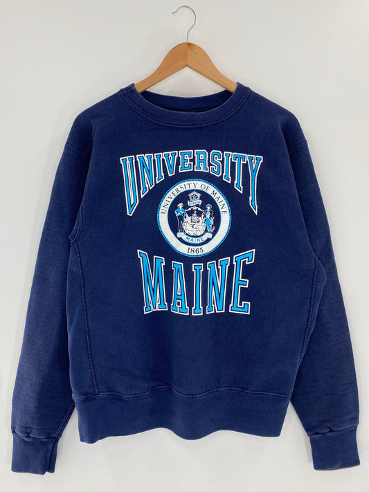 90’s UNIVERSITY OF MAINE Made in USA Size L Vintage Sweat-Shirt / K5401
