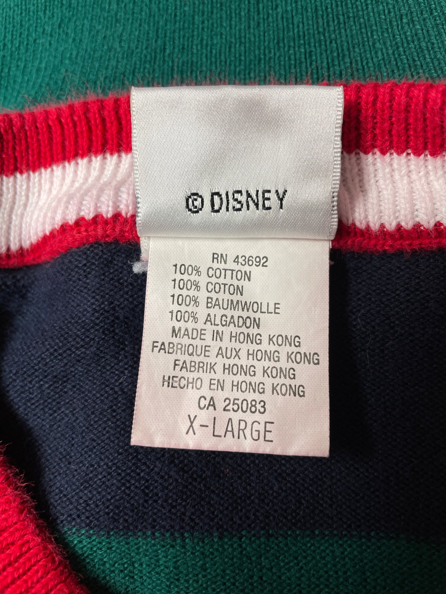 00’ DISNEY MICKEY AND FRIENDS Size XL Vintage Knit Sweater E5628S