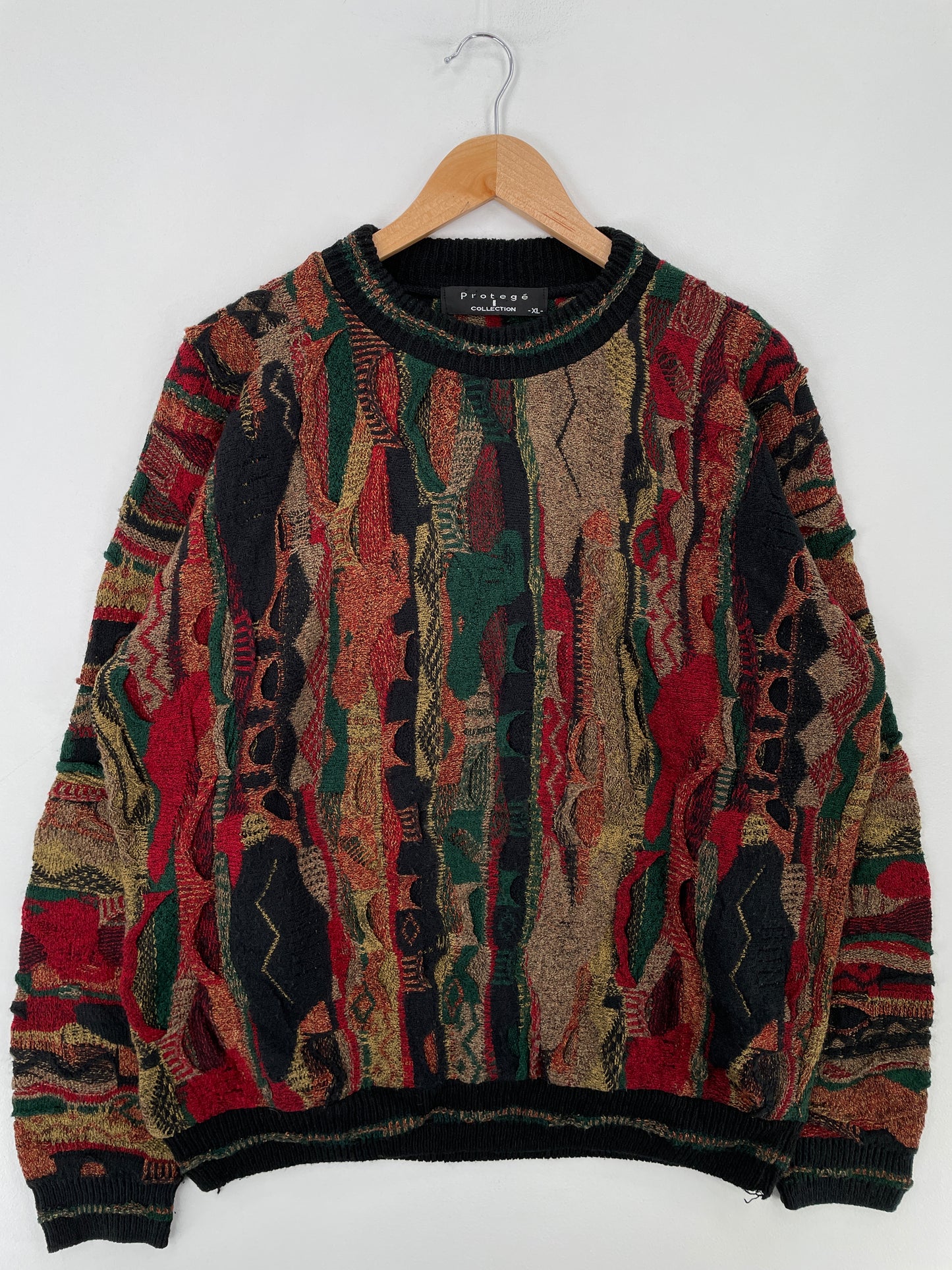 Vintage COOGI Style Made in USA Size XL Acrylic Knit Sweater / E3687K