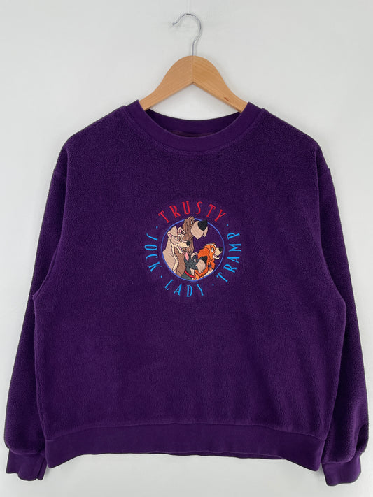 00' DISNEY LADY AND THE TRAMP Size S Vintage Sweat-Shirt / E2685S