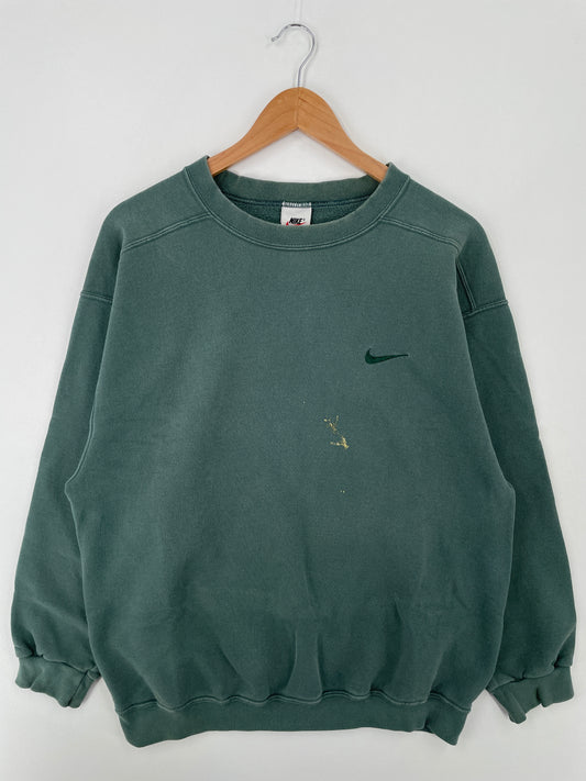 90’s NIKE MINI SWOOSH Size M Vintage Sweat-shirt / A8875