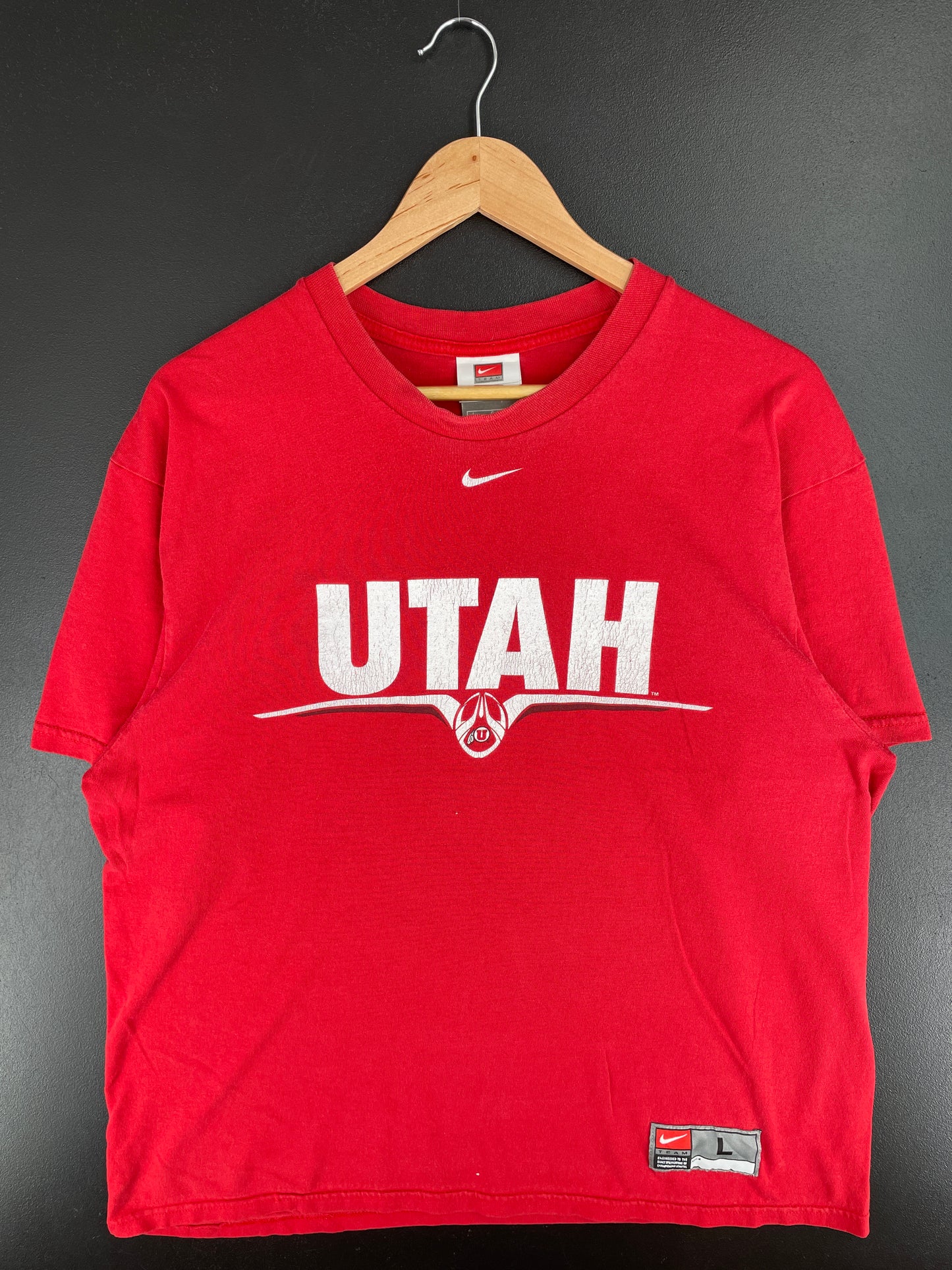 00' NIKE UTAH Size L Vintage T-Shirt / A3417