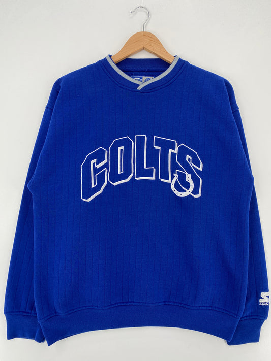 90’s STARTER x INDIANA COLTS Size M Vintage NFL Sweat-Shirt / A3409