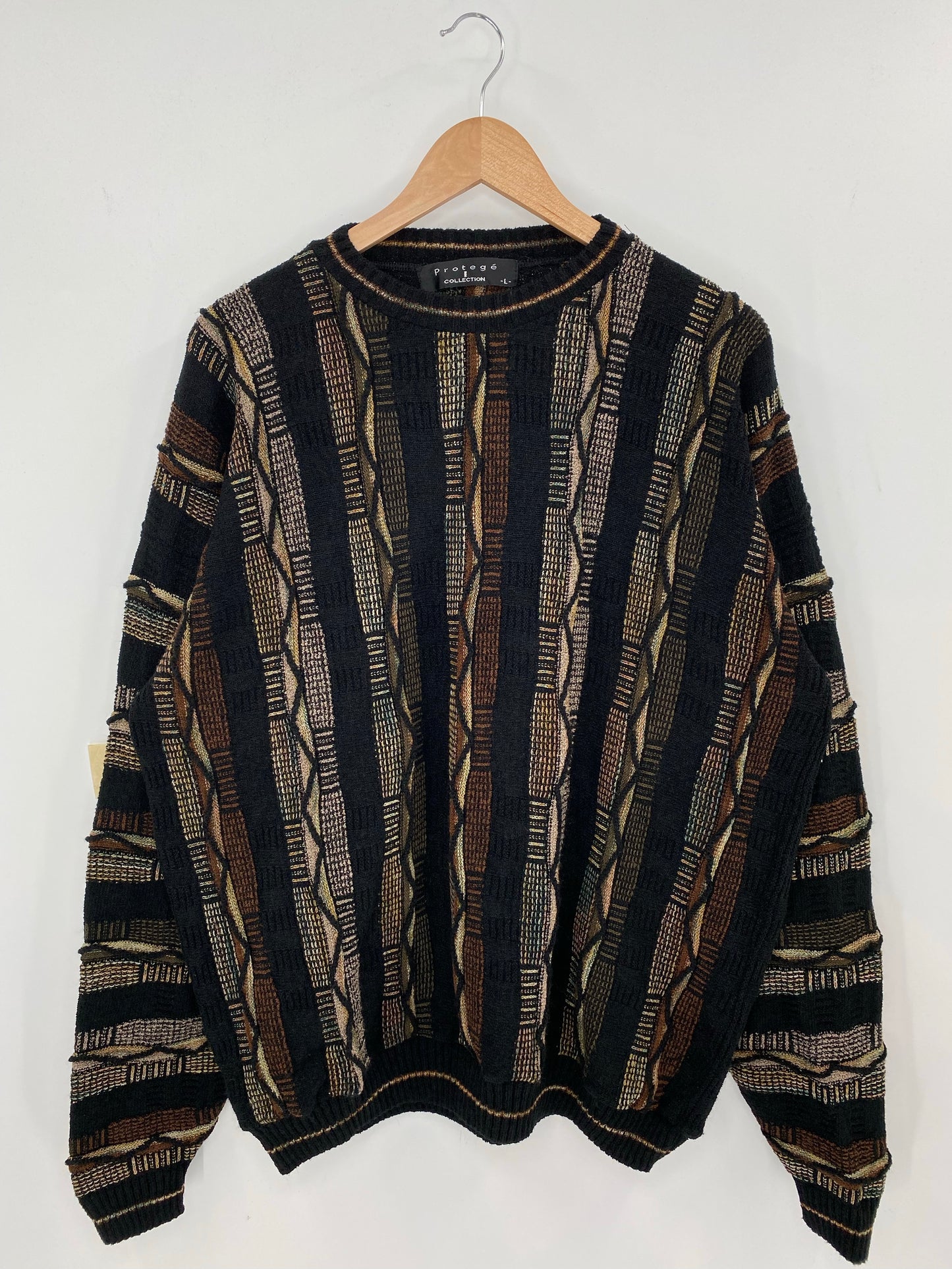 Vintage 3D COOGI- Style Made in USA Size L Knit Sweater / K8058