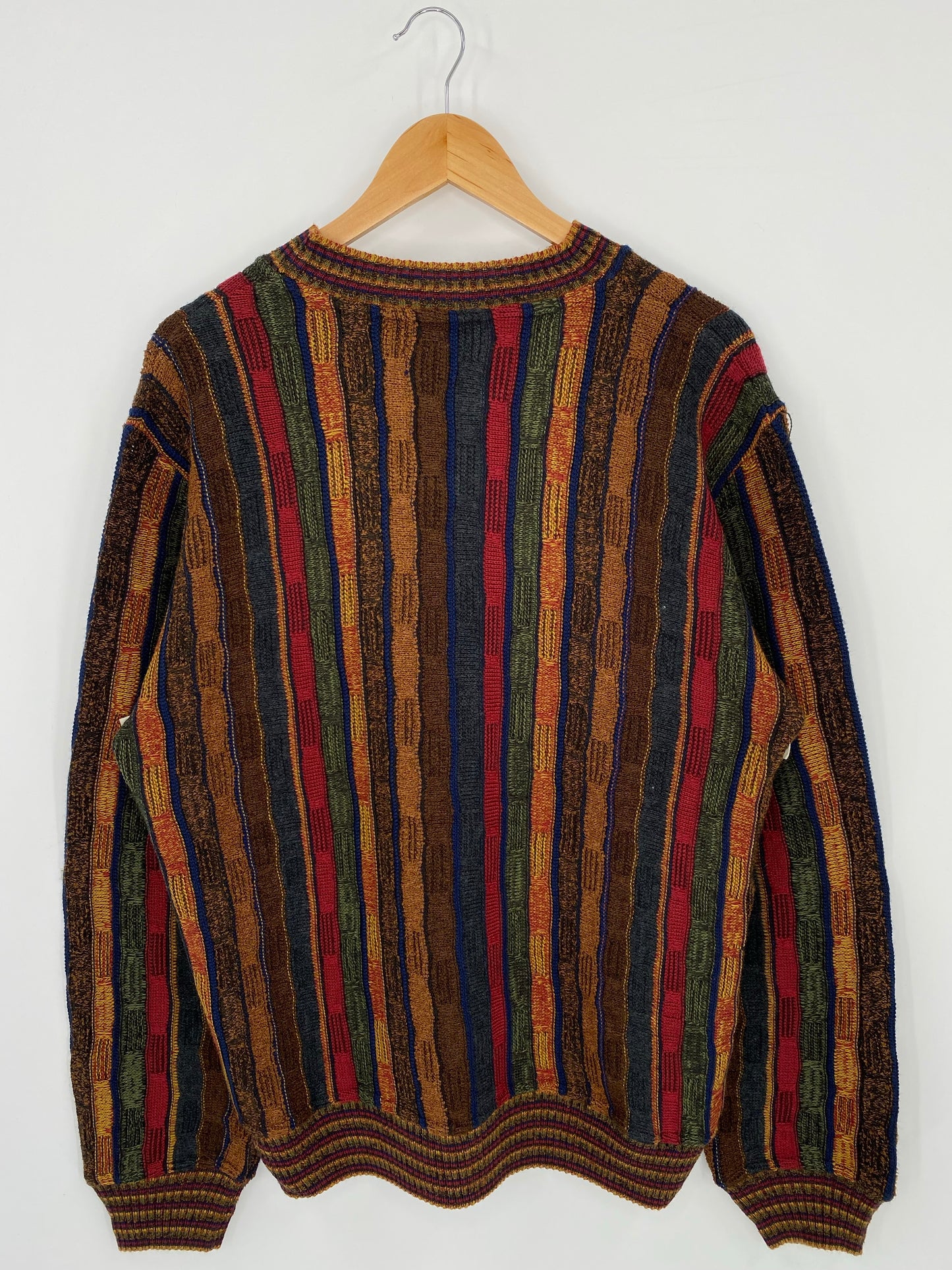 Vintage 3D COOGI-Style Size L Wool Knit Sweater / K7220