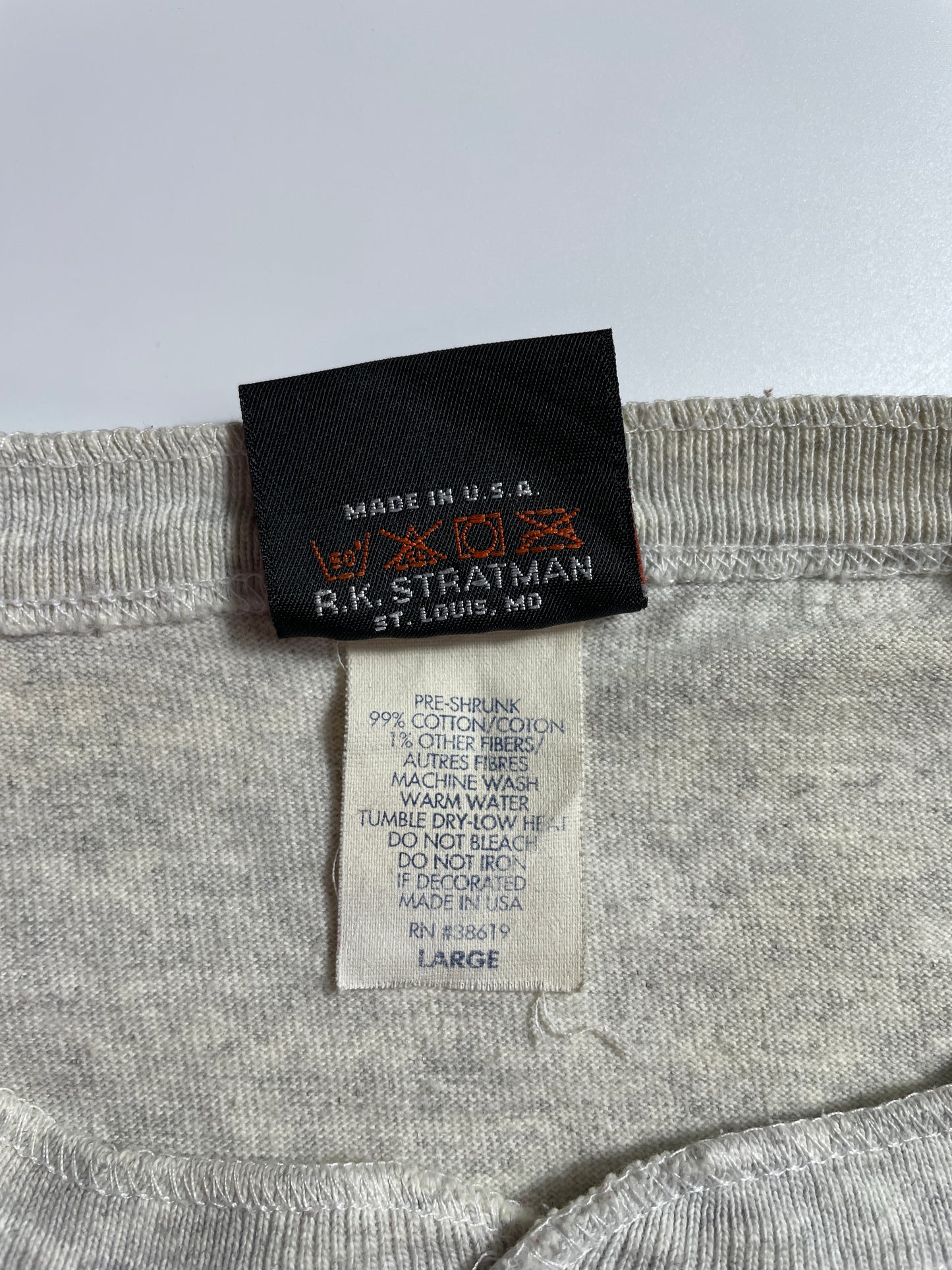 1995 HARLEY DAVIDSON FAYETTEVILLE Made in USA Size L Vintage Long sleeve T-Shirts / A4448
