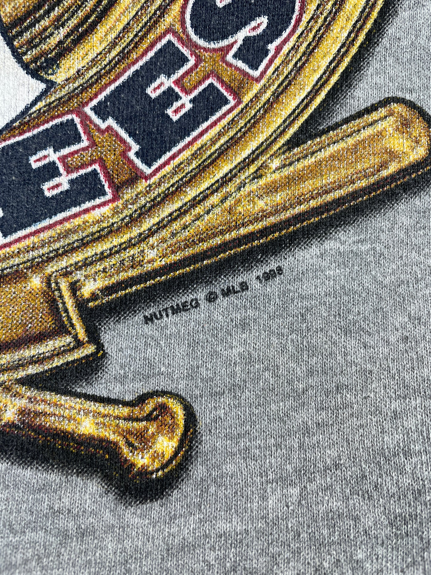 1998 NEW YORK YANKEES Made in USA Size L Vintage NFL Sweat-Shirt / A9364