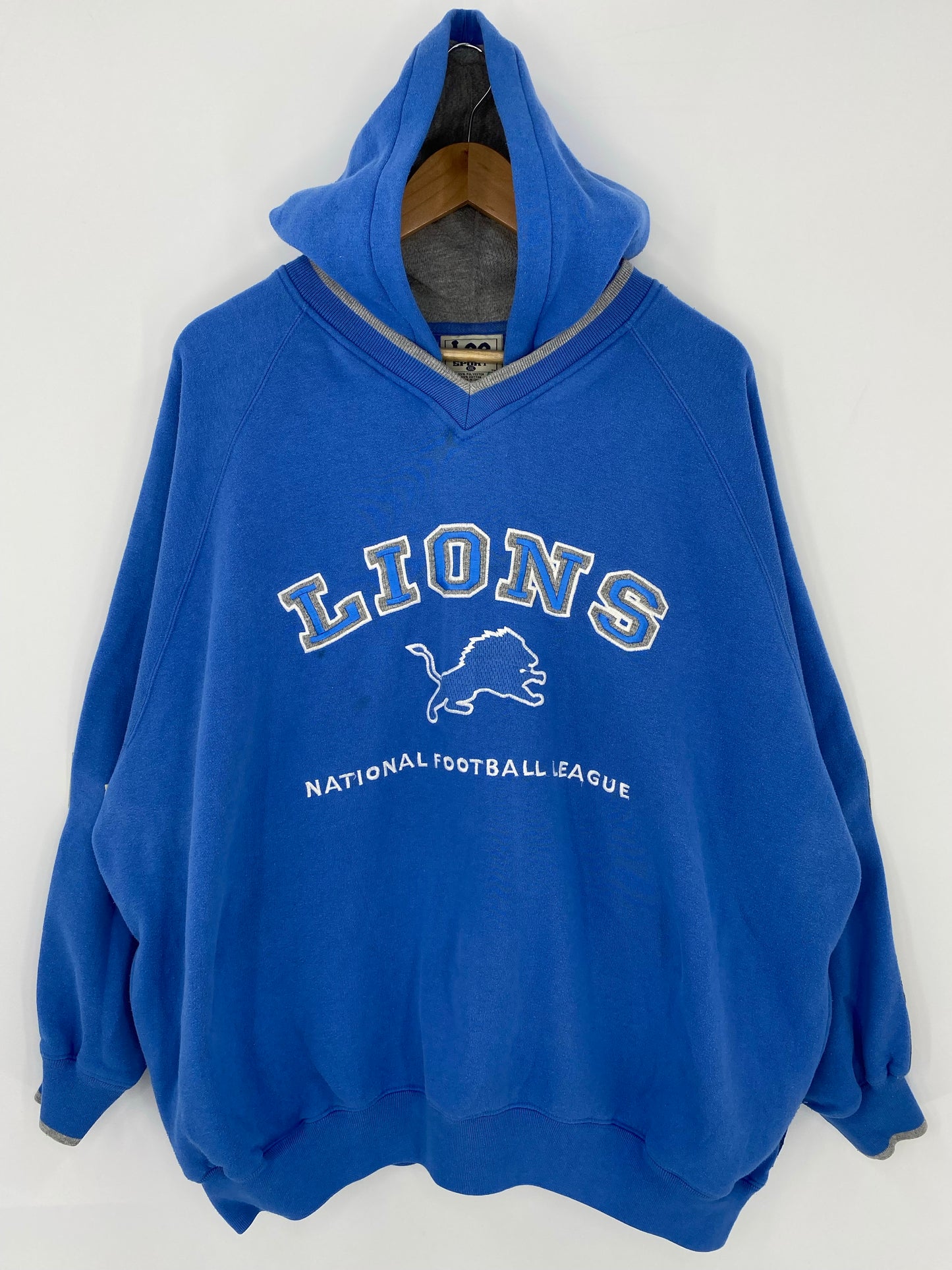 90’s DETROIT LIONS Size XXL Vintage NFL Hoodie Sweat - Shirt/ K6016
