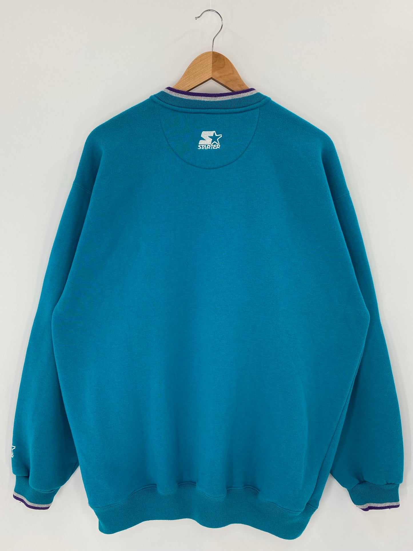 90’s STARTER x CHARLOTTE HORNETS Size XL Vintage NBA Sweat - Shirt/ K6065