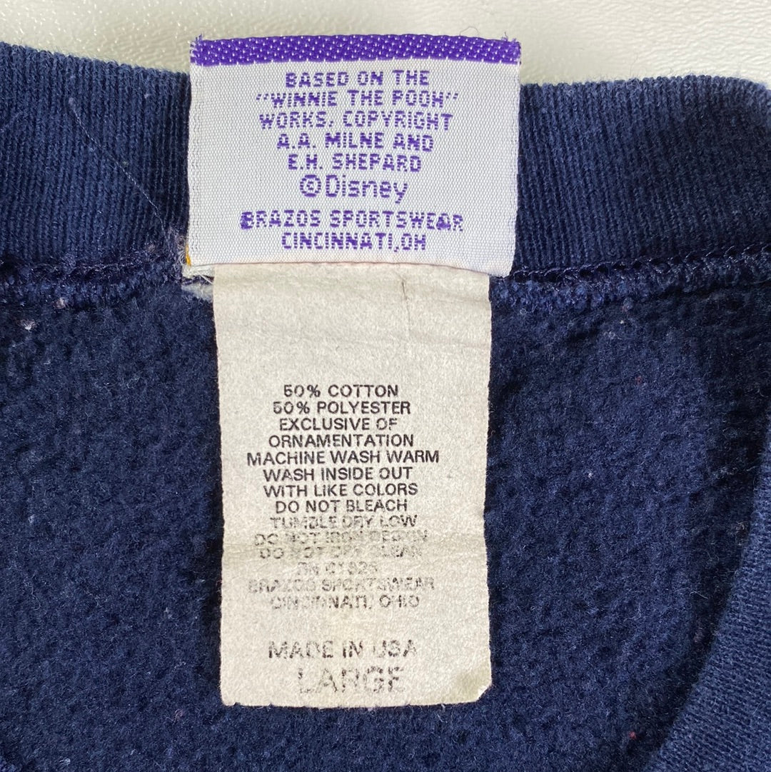 .00’ DISNEY WINNIE THE POOH Made in USA Size L Vintage Sweat-shirt / A7582