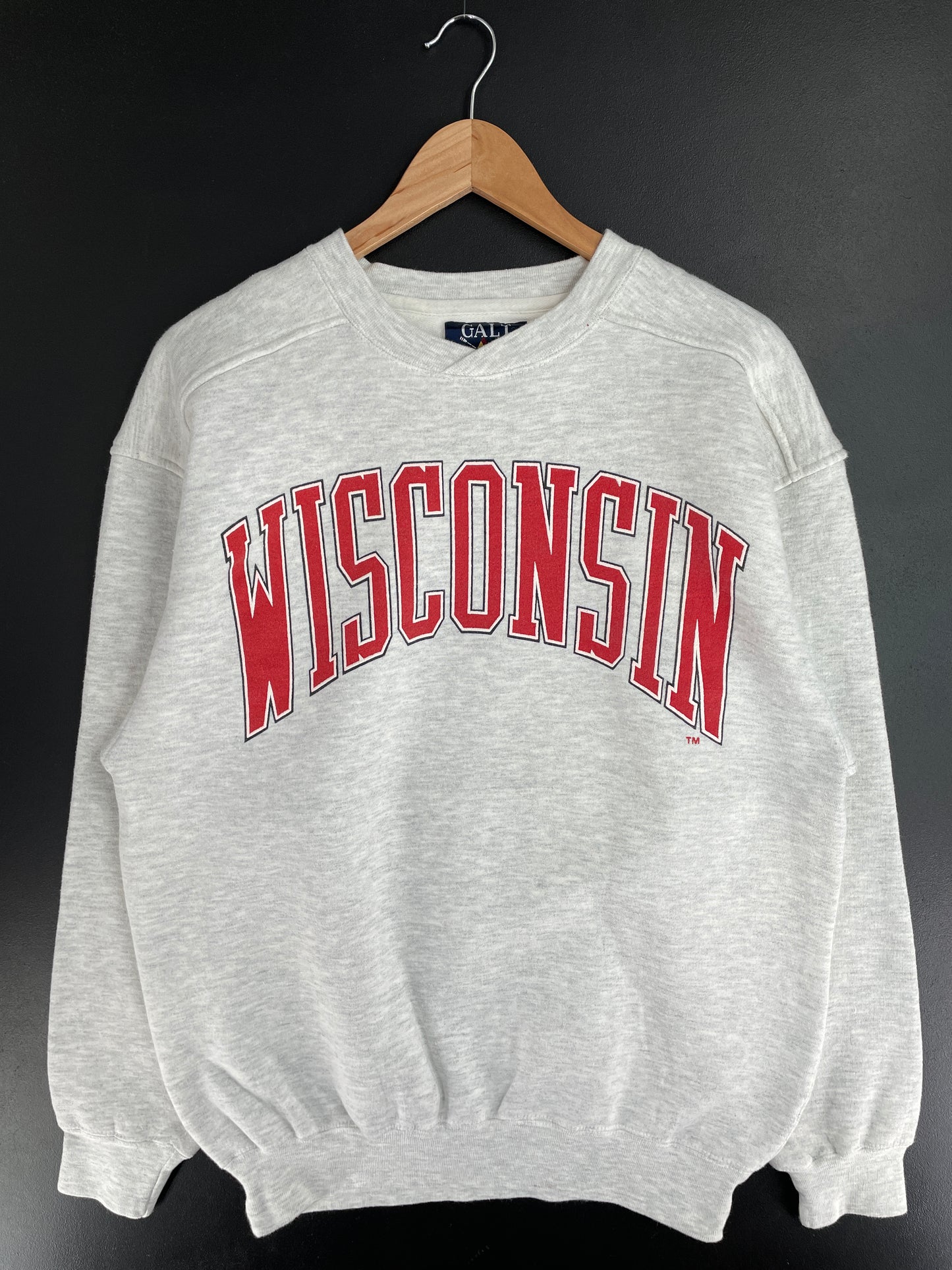 90’s WISCONSIN BADGERS Size M College Sweat-shirt / E673