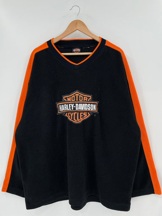 00’ HARLEY DAVIDSON Size No Tag (Approx.XL) Vintage Fleece Sweat-Shirt / K6317