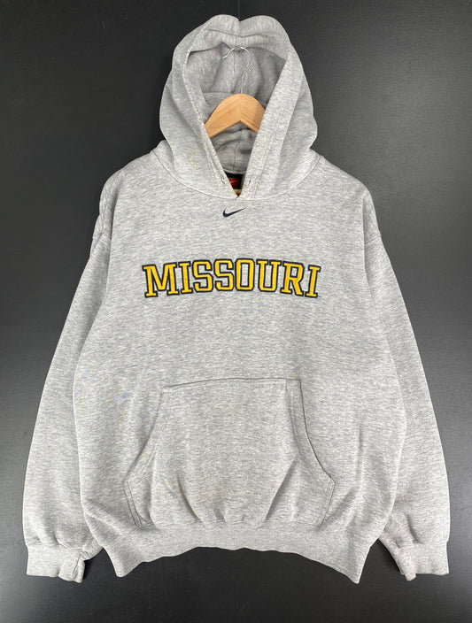00' NIKE x MISSOURI Size L Vintage College Hoodie Sweat Shirt / E6673S
