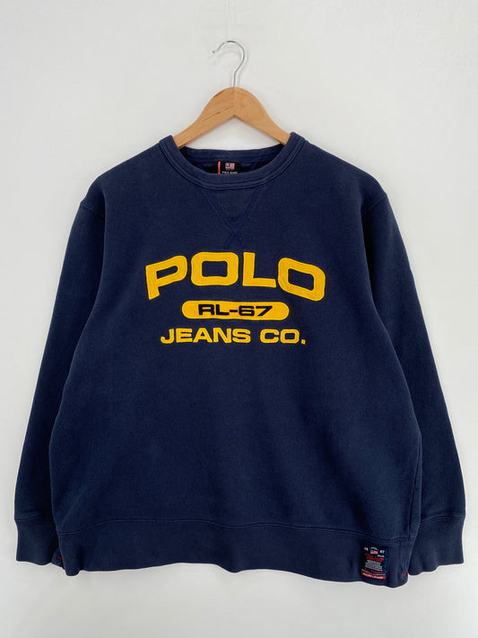 00’ POLO JEANS Size L Vintage Sweat-Shirt  / A6271