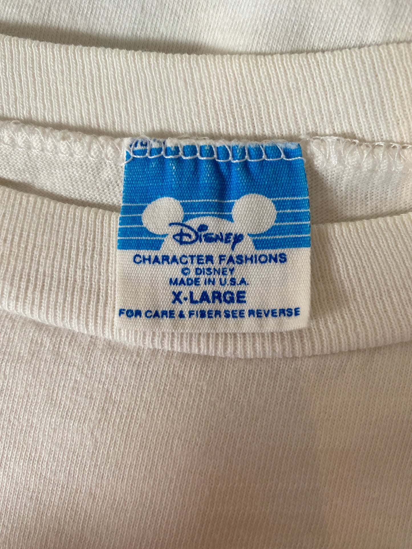 1988 DISNEY MICKEY Made in USA Size XL Vintage T-Shirts / A3144