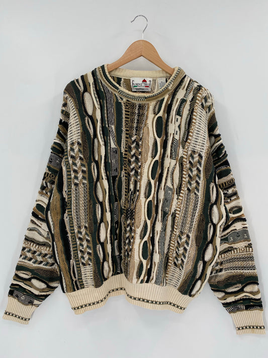 Vintage 3D COOGI- Style Size XL Knit Sweater / A7911