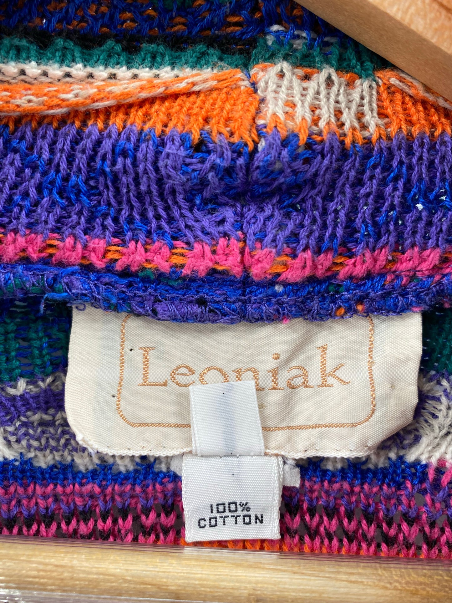 Vintage 3D COOGI Style Size S Knit Sweater / E959