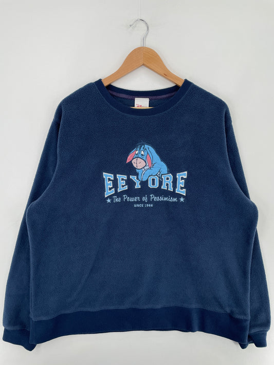 Vintage DISNEY EEYORE Size L Fleece / E2581S
