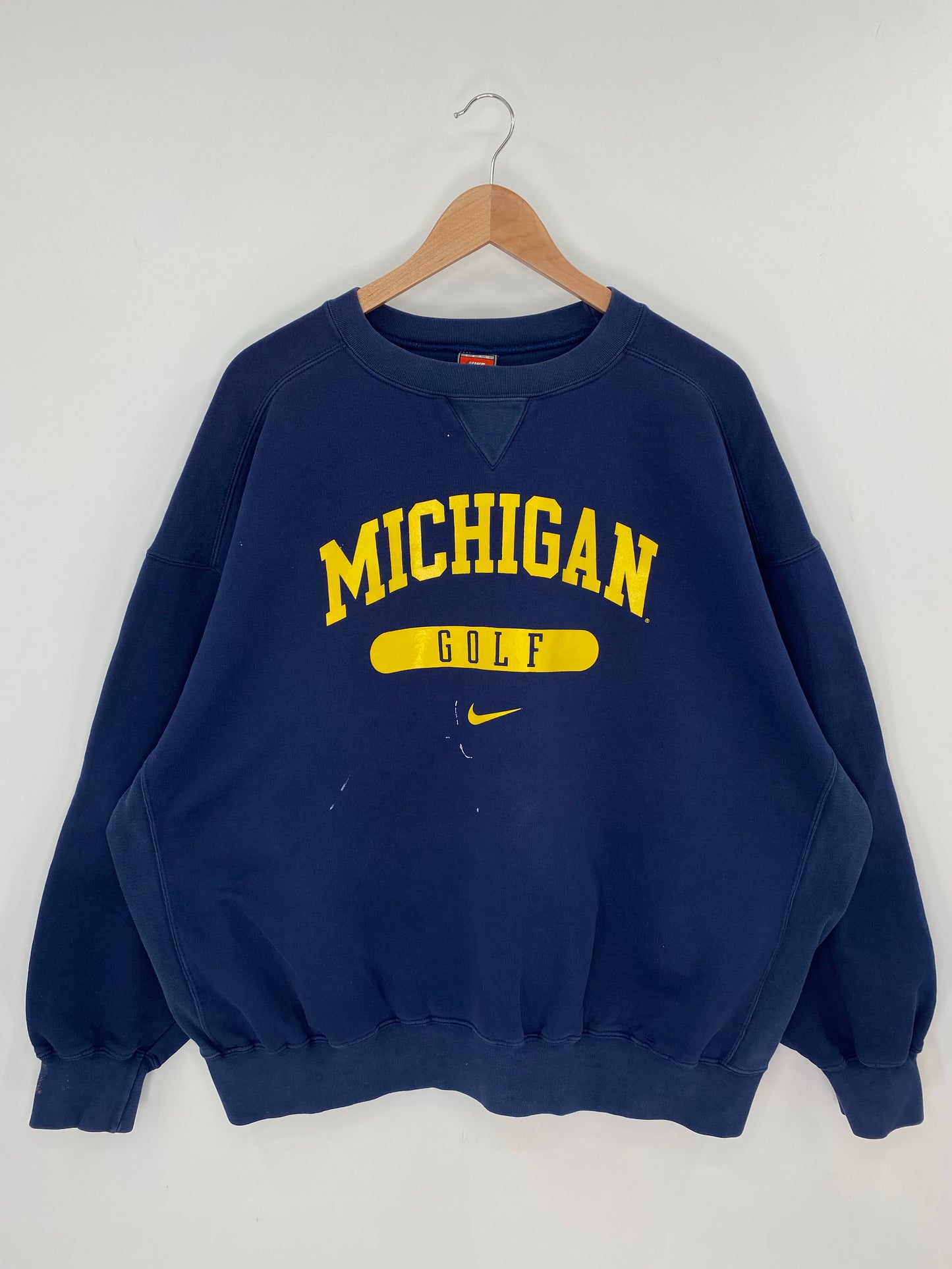 00' NIKE UNIVERSITY OF MICHIGAN Size XL Vintage College Sweat-shirt / K8092