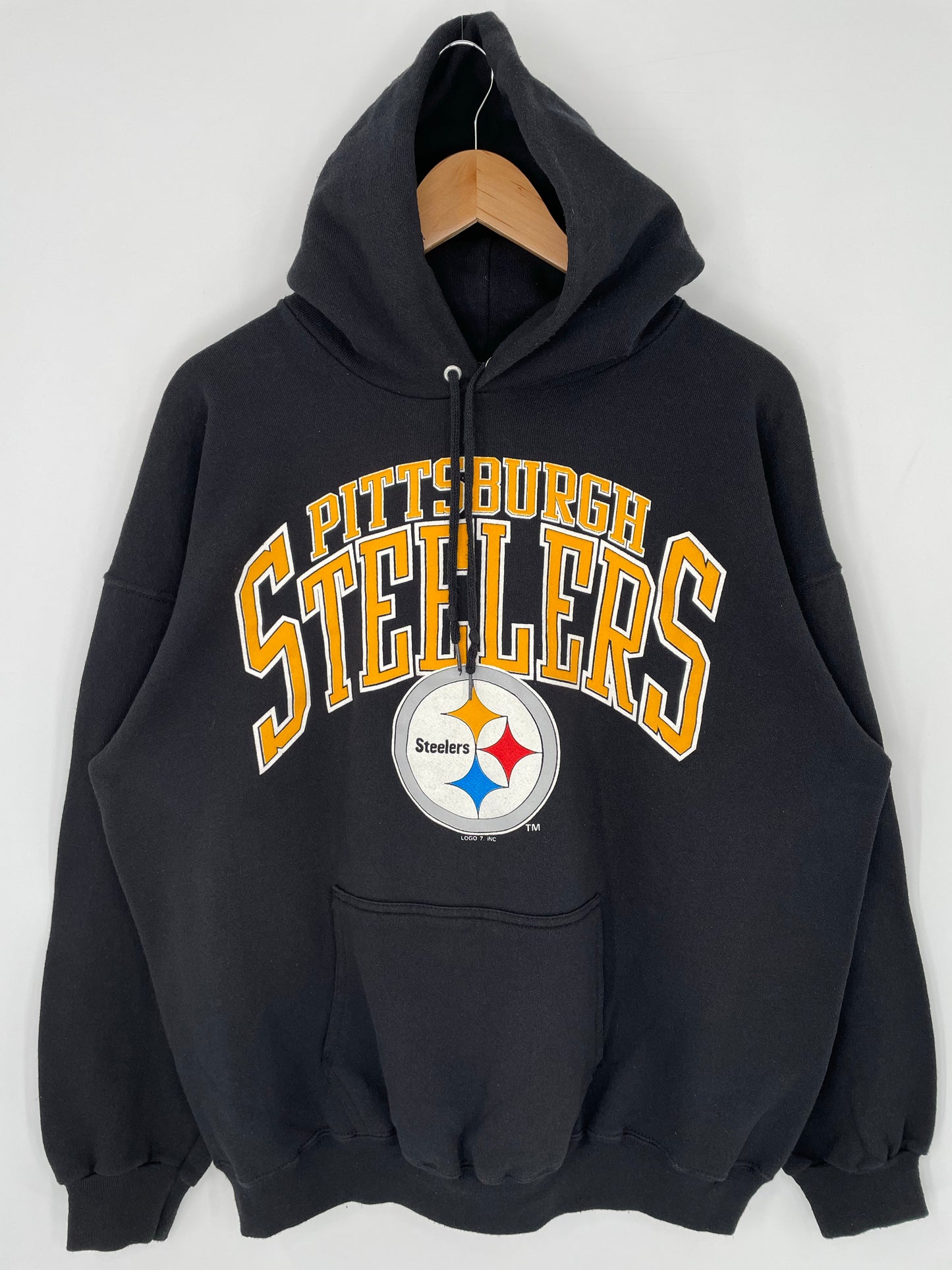 90’s PITTSBURGH STEELERS Size XL NFL Hoodie Sweat-Shirts/ K9097