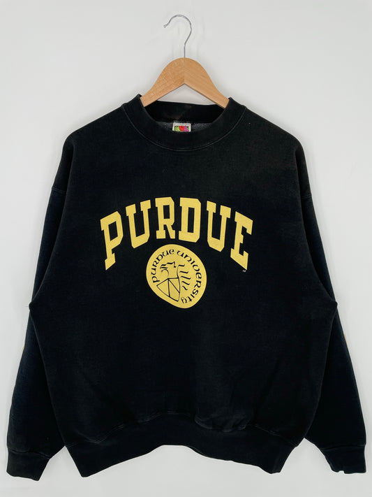 90’s PURDUE UNIVERSITY Size XL Vintage College Sweat-Shirt / K8567