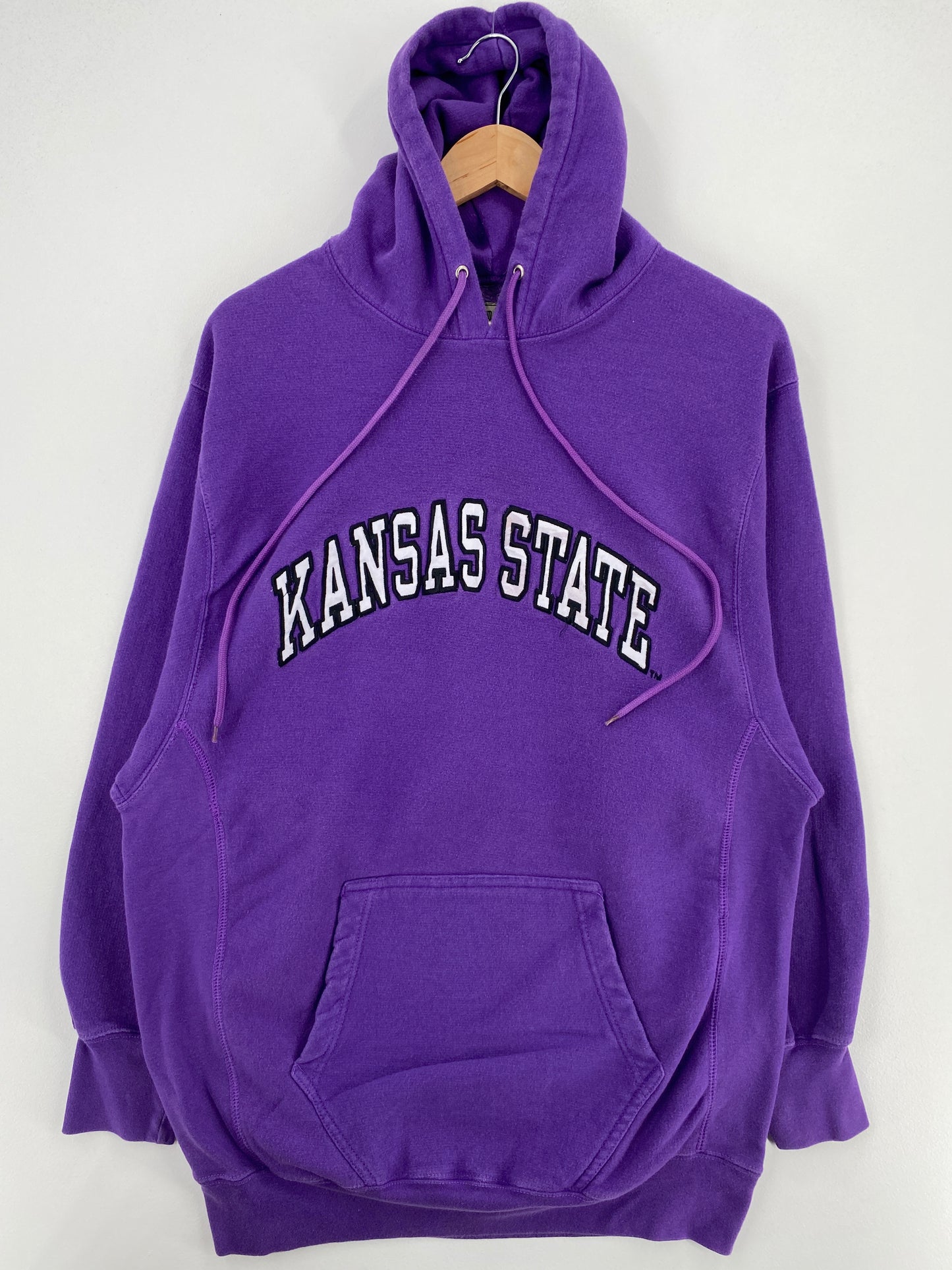 Vintage KANSAS STATE Size L Vintage College Hoodie Sweat-Shirts / A4893