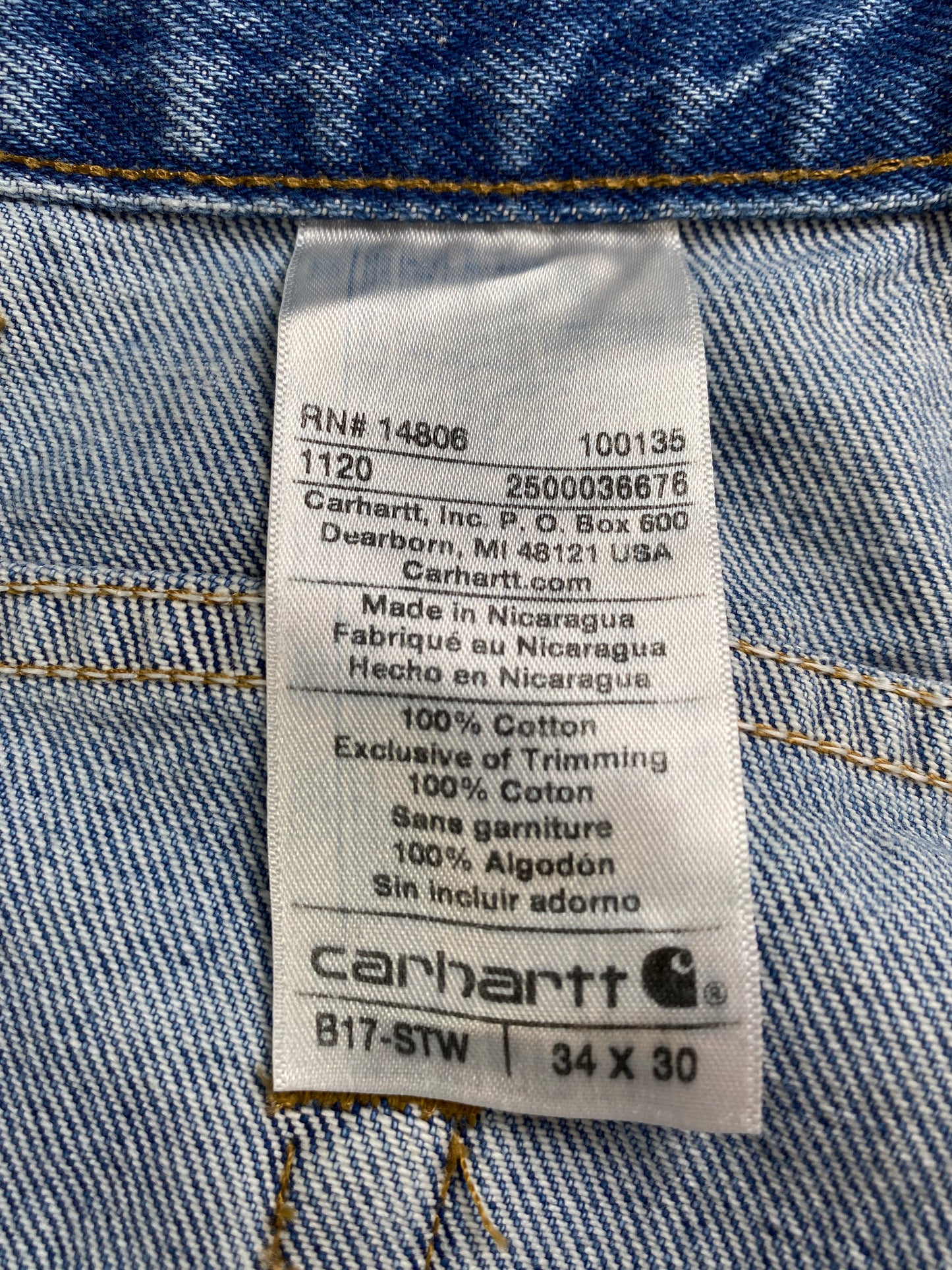Vintage CARHARTT Size W31xL29 Denim Pants / A1581