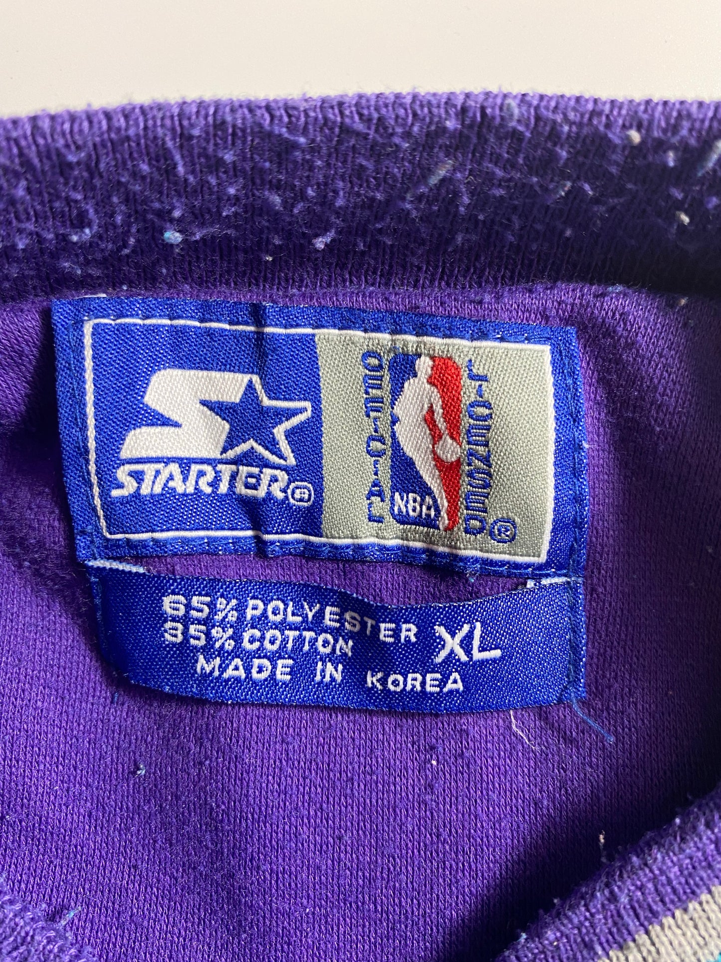 90’s STARTER x CHARLOTTE HORNET Size XL Vintage NBA Sweat shirt / K4879