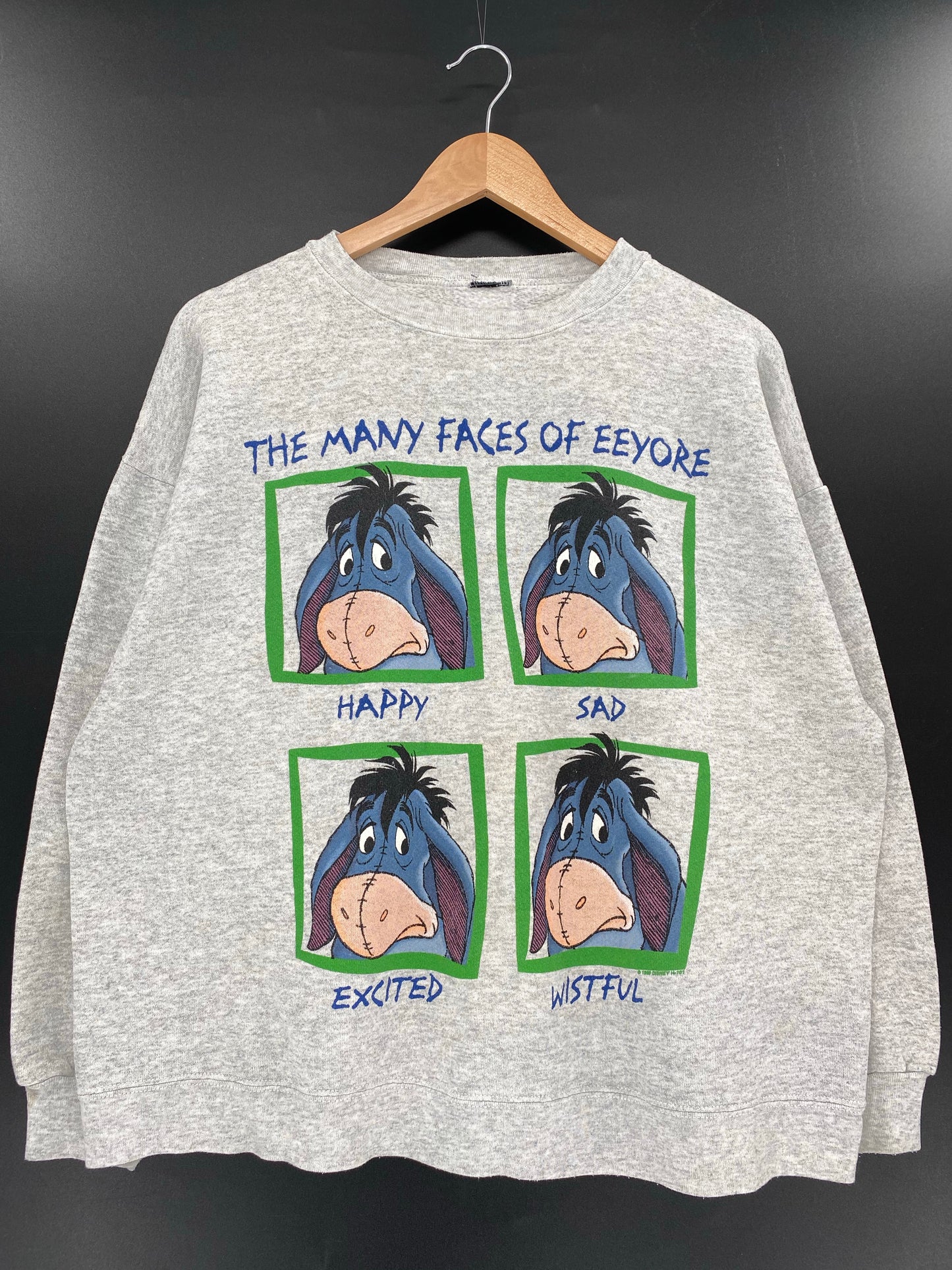 00’ DISNEY EEYORE  Size No tag (Approx.M-L) Vintage Sweat-Shirt /k5433